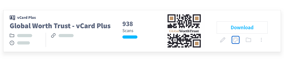 Anzeige Ihrer QR-Code-Informationen.