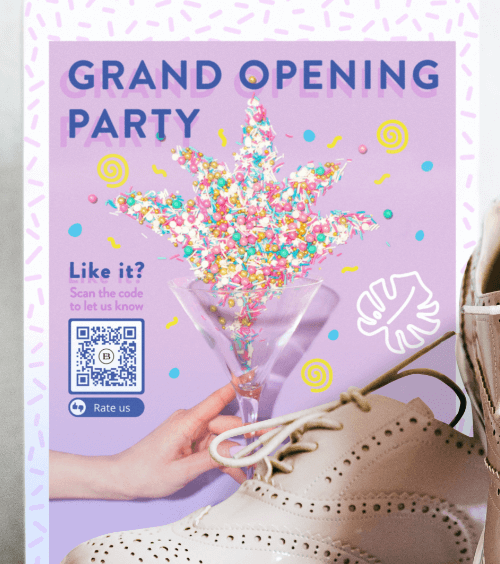 A magazine advertisement of a retail store with a QR Code that redirects users to view the latest fashion collection in a gallery of images.