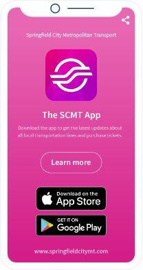 A QR Code landing page that promotes a public transport company's app