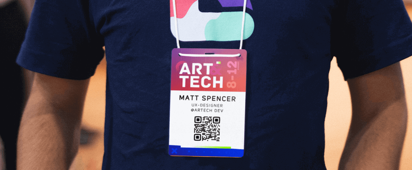 QR Code idea on an event pass to share information.