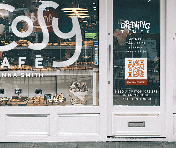 Schaufenster Mit Qr Codes Qr Code Generator Pro