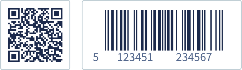 Der offensichtliche Unterschied zwischen einem QR Code und einem Barcode ist sein Aussehen