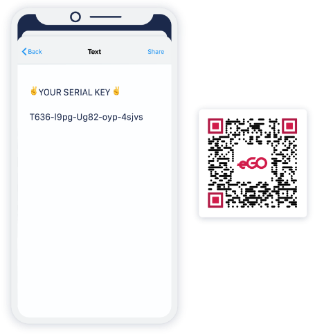 Beispiel für einen Text-QR Code, der einen Cheat-Code für ein Spiel anzeigt