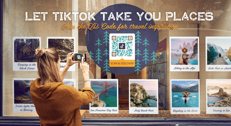 TikTok-QR Codes für Tourismus